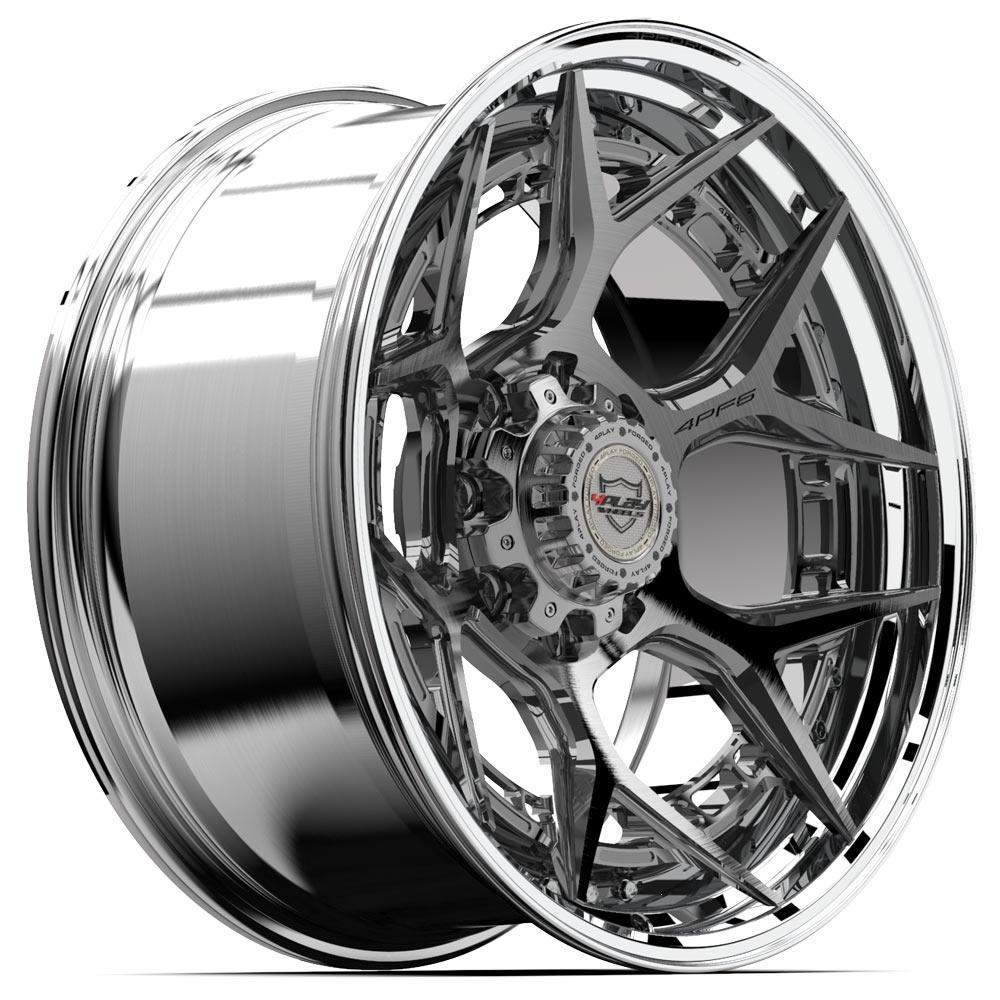 22x10 4PLAY 4PF6 Brushed Tinted Polished Barrel Wheel 8x6.5 (-18mm)