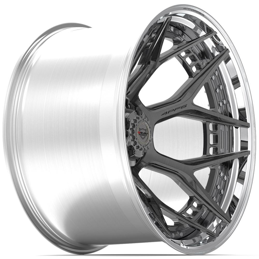 24x14 4PLAY 4PF6 Brushed Tinted Polished Barrel Wheel 5x5/5x5.5 (-76mm)