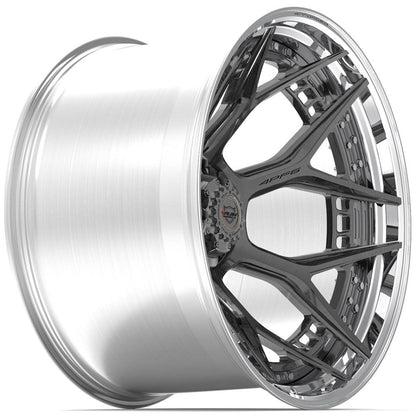 24x14 4PLAY 4PF6 Brushed Tinted Polished Barrel Wheel 5x5/5x5.5 (-76mm)