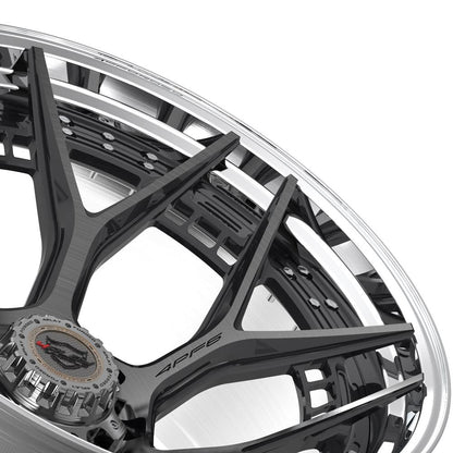 24x14 4PLAY 4PF6 Brushed Tinted Polished Barrel Wheel 8x180 (-76mm)
