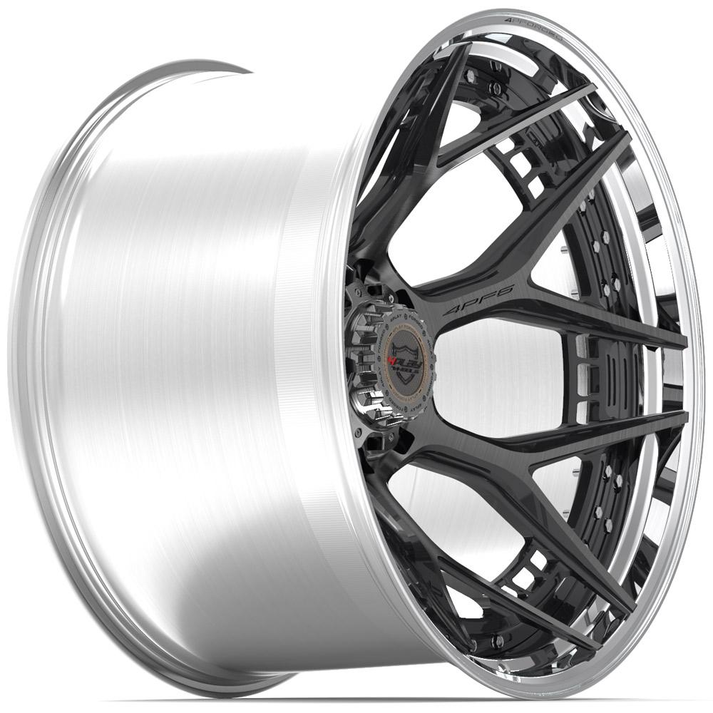 24x14 4PLAY 4PF6 Brushed Tinted Polished Barrel Wheel 8x170 (-76mm)