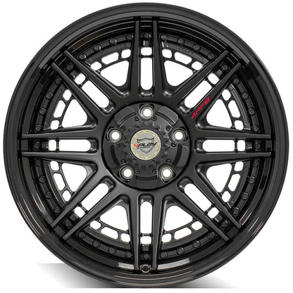 20x9 4PLAY 4PF8 Matte Black Center w/ Gloss Black Barrel Wheel 5x5/5x5.5 (0mm)
