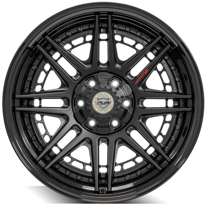 20x9 4PLAY 4PF8 Matte Black Center w/ Gloss Black Barrel Wheel 6x135/6x5.5 (0mm)