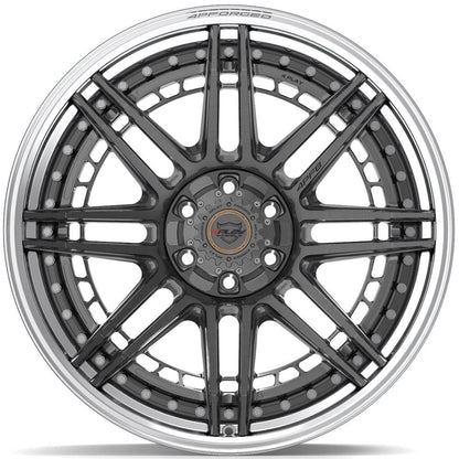 22x10 4PLAY 4PF8 Brushed Tinted Polished Barrel Wheel 6x135/6x5.5 (-18mm)