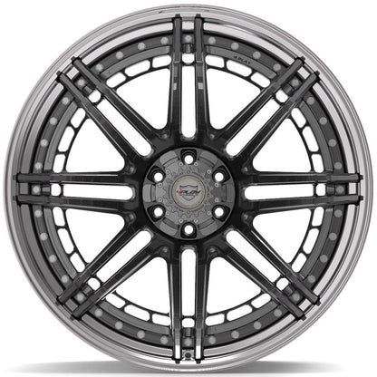 24x14 4PLAY 4PF8 Brushed Tinted Polished Barrel Wheel 6x135/6x5.5 (-76mm)