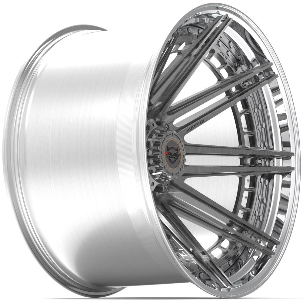 24x14 4PLAY 4PF8 Brushed Tinted Polished Barrel Wheel 8x6.5 (-76mm)