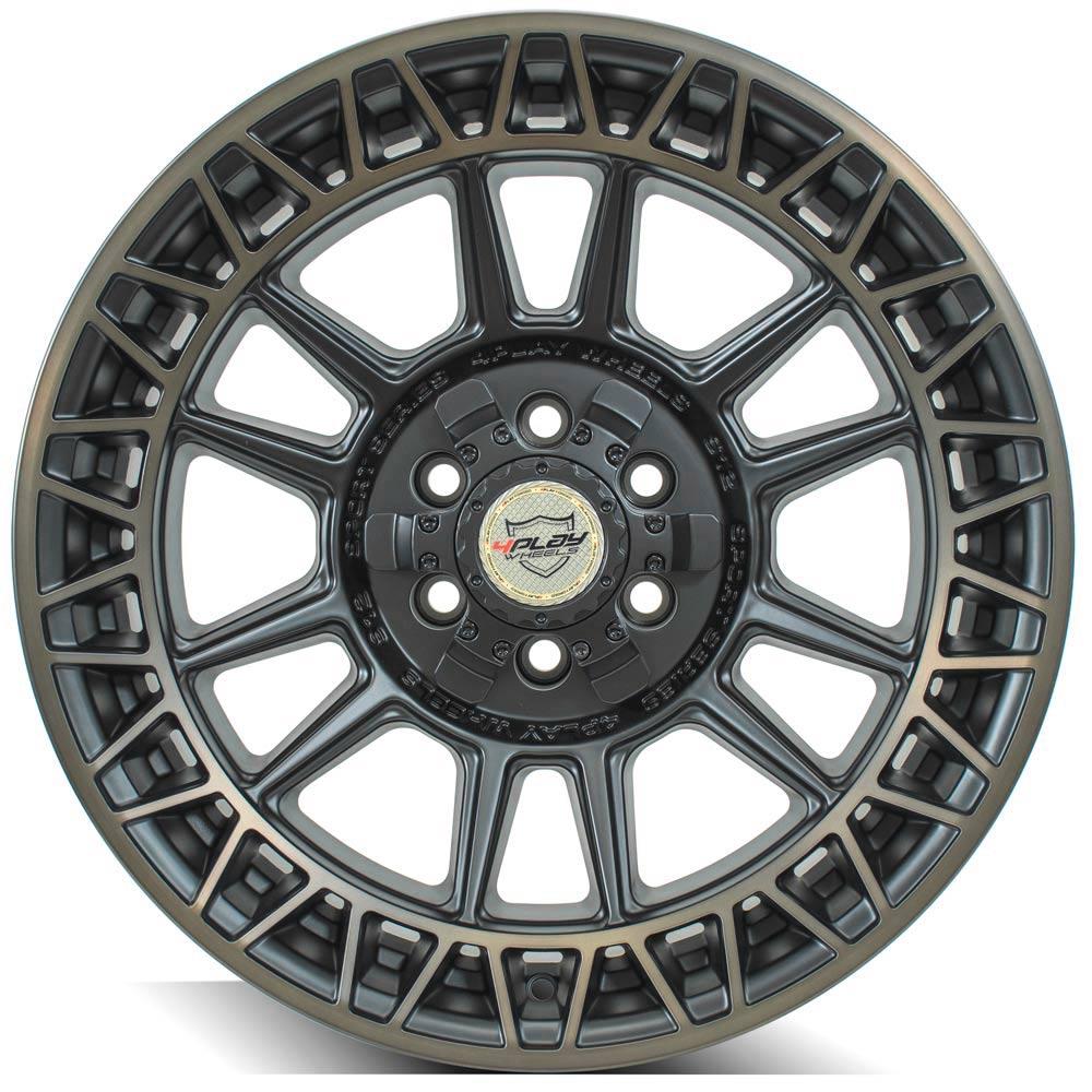 18x9 4PLAY 4PS12 Satin Machined w/ Bronze Wheel 6x120 (0mm)