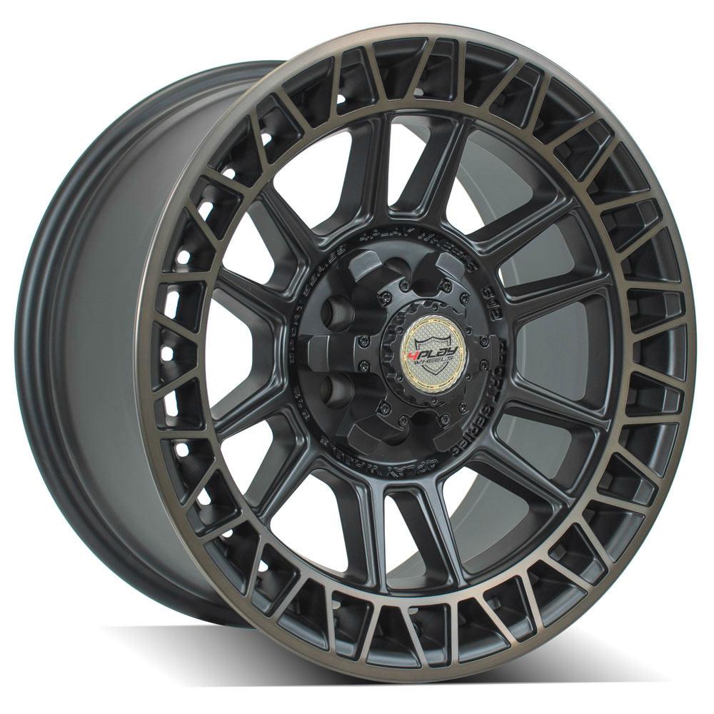 18x9 4PLAY 4PS12 Satin Machined w/ Bronze Wheel 6x120 (0mm)