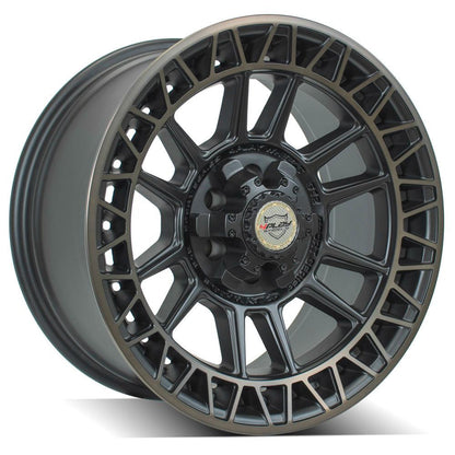 18x9 4PLAY 4PS12 Satin Machined w/ Bronze Wheel 6x120 (0mm)