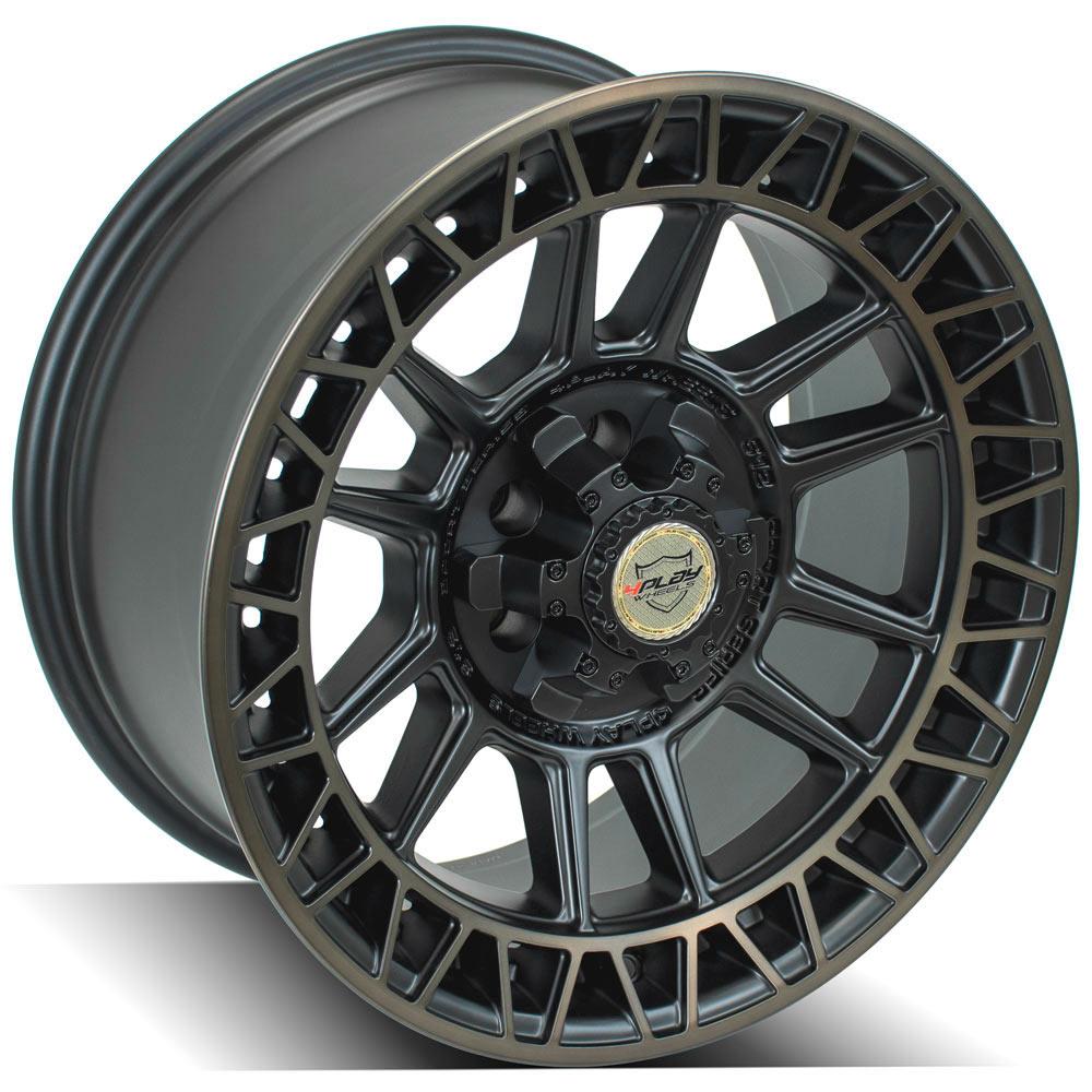18x9 4PLAY 4PS12 Satin Machined w/ Bronze Wheel 6x120 (0mm)