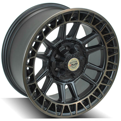 18x9 4PLAY 4PS12 Satin Machined w/ Bronze Wheel 6x120 (0mm)