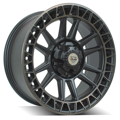 20x9 4PLAY 4PS12 Satin Machined w/ Bronze Wheel 5x150 (0mm)