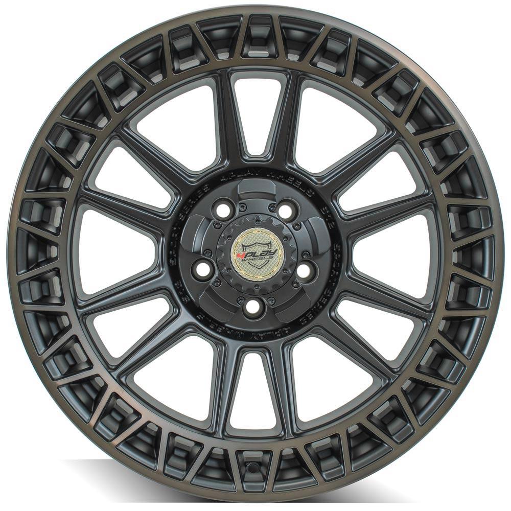 20x9 4PLAY 4PS12 Satin Machined w/ Bronze Wheel 5x5/5x5.5 (0mm)