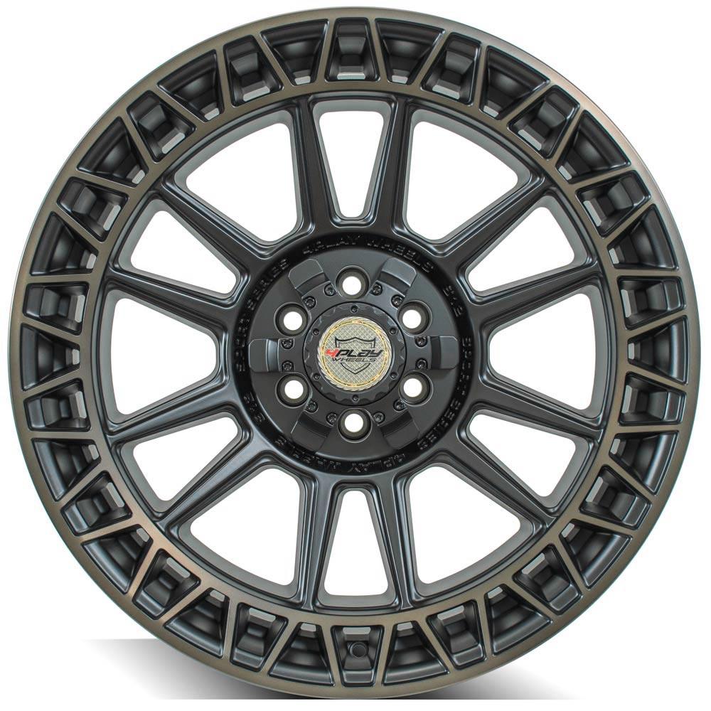 20x9 4PLAY 4PS12 Satin Machined w/ Bronze Wheel 6x120 (0mm)