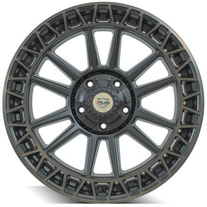 22x9 4PLAY 4PS12 Satin Machined w/ Bronze Wheel 5x150 (0mm)
