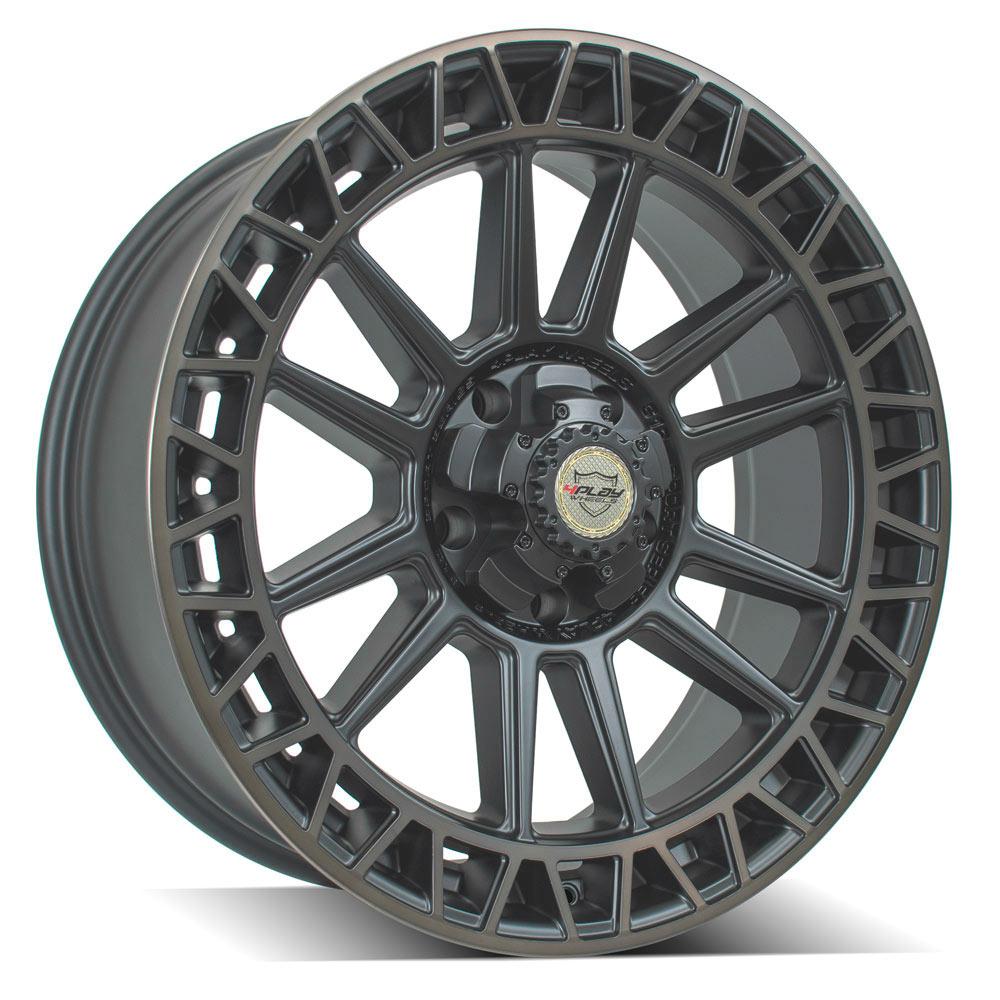 22x9 4PLAY 4PS12 Satin Machined w/ Bronze Wheel 5x150 (0mm)