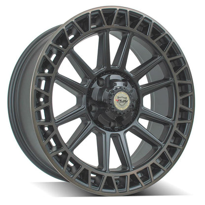 22x9 4PLAY 4PS12 Satin Machined w/ Bronze Wheel 5x150 (0mm)