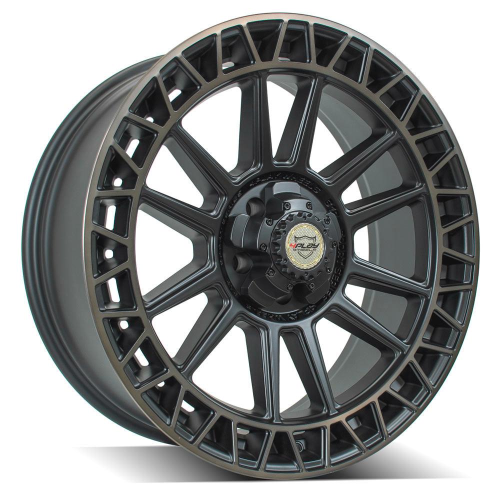 22x9 4PLAY 4PS12 Satin Machined w/ Bronze Wheel 5x5/5x5.5 (0mm)