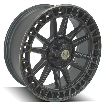 22x9 4PLAY 4PS12 Satin Machined w/ Bronze Wheel 5x5/5x5.5 (0mm)