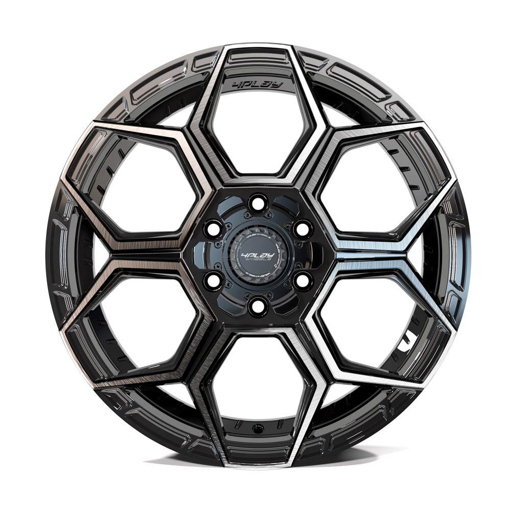 18x8 4PLAY 4PS26 Brushed Dark Charcoal Wheel 5x108/5x110 (38mm)