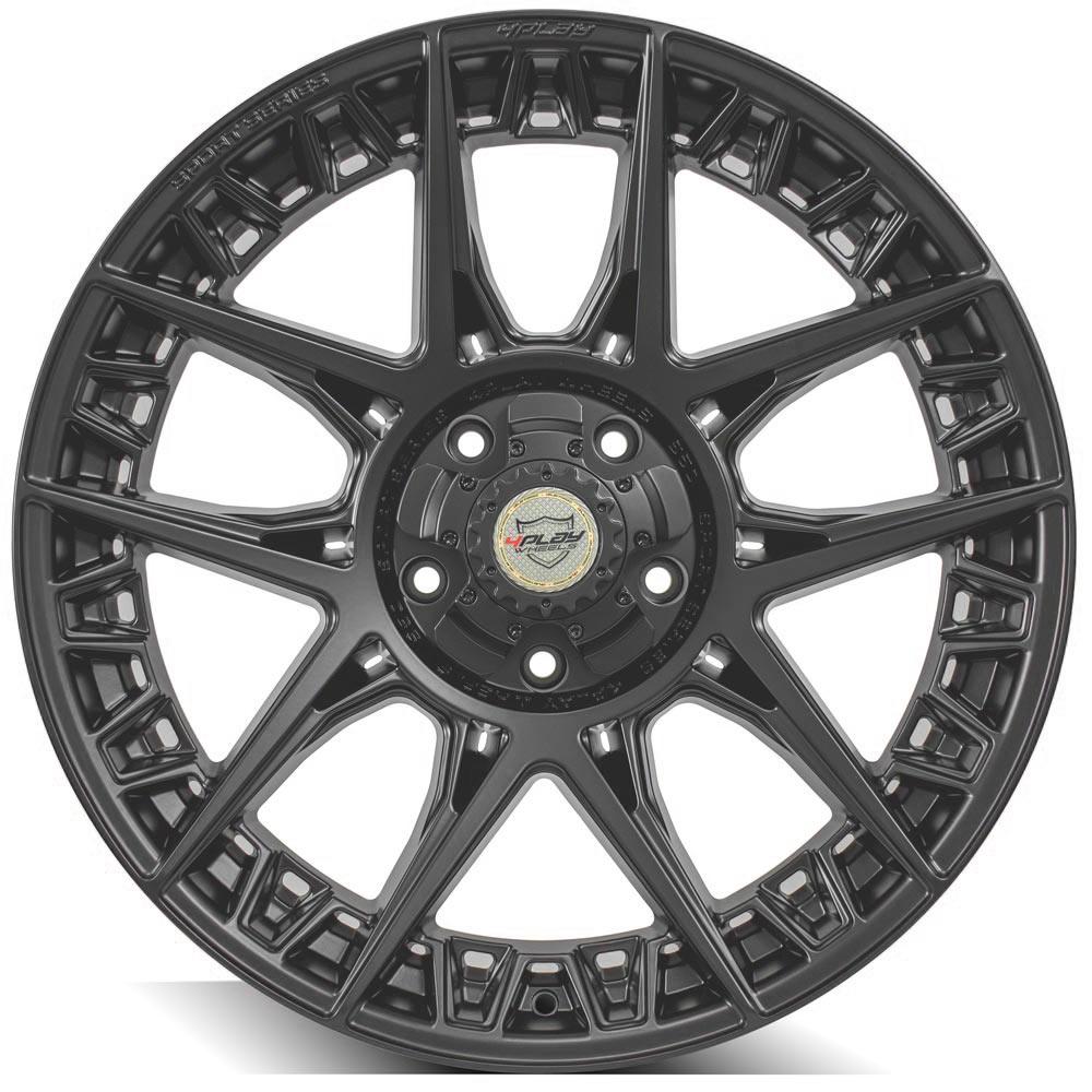22x9 4PLAY 4PS50 Satin Black Wheel 5x5/5x5.5 (0mm)