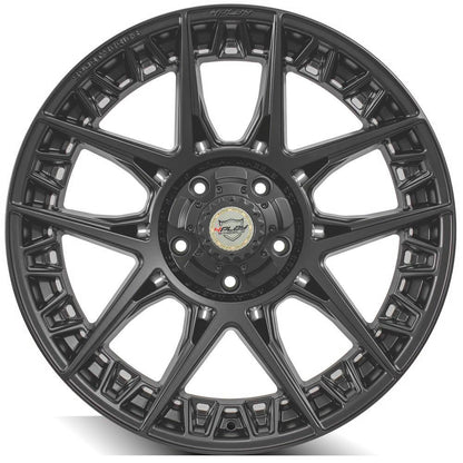 22x9 4PLAY 4PS50 Satin Black Wheel 5x5/5x5.5 (0mm)