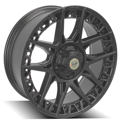 22x9 4PLAY 4PS50 Satin Black Wheel 5x5/5x5.5 (0mm)