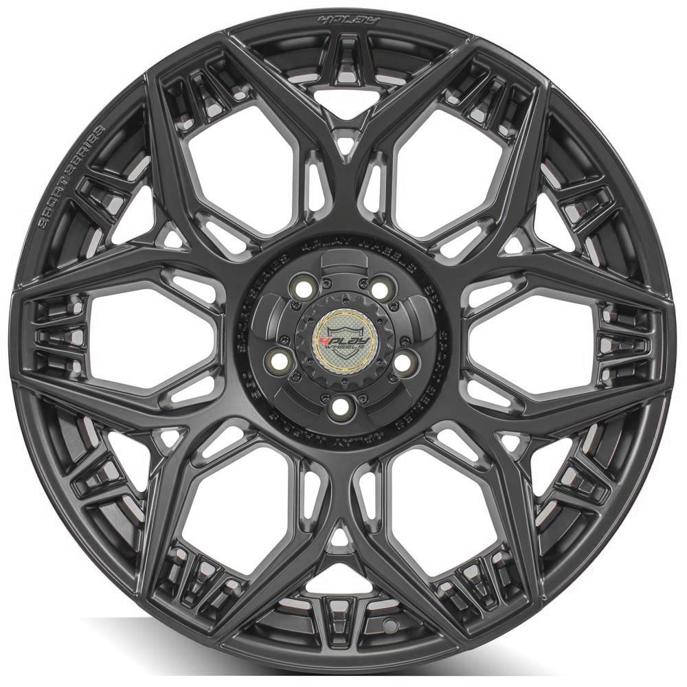 22x9 4PLAY 4PS60 Satin Black Wheel 5x5/5x5.5 (0mm)