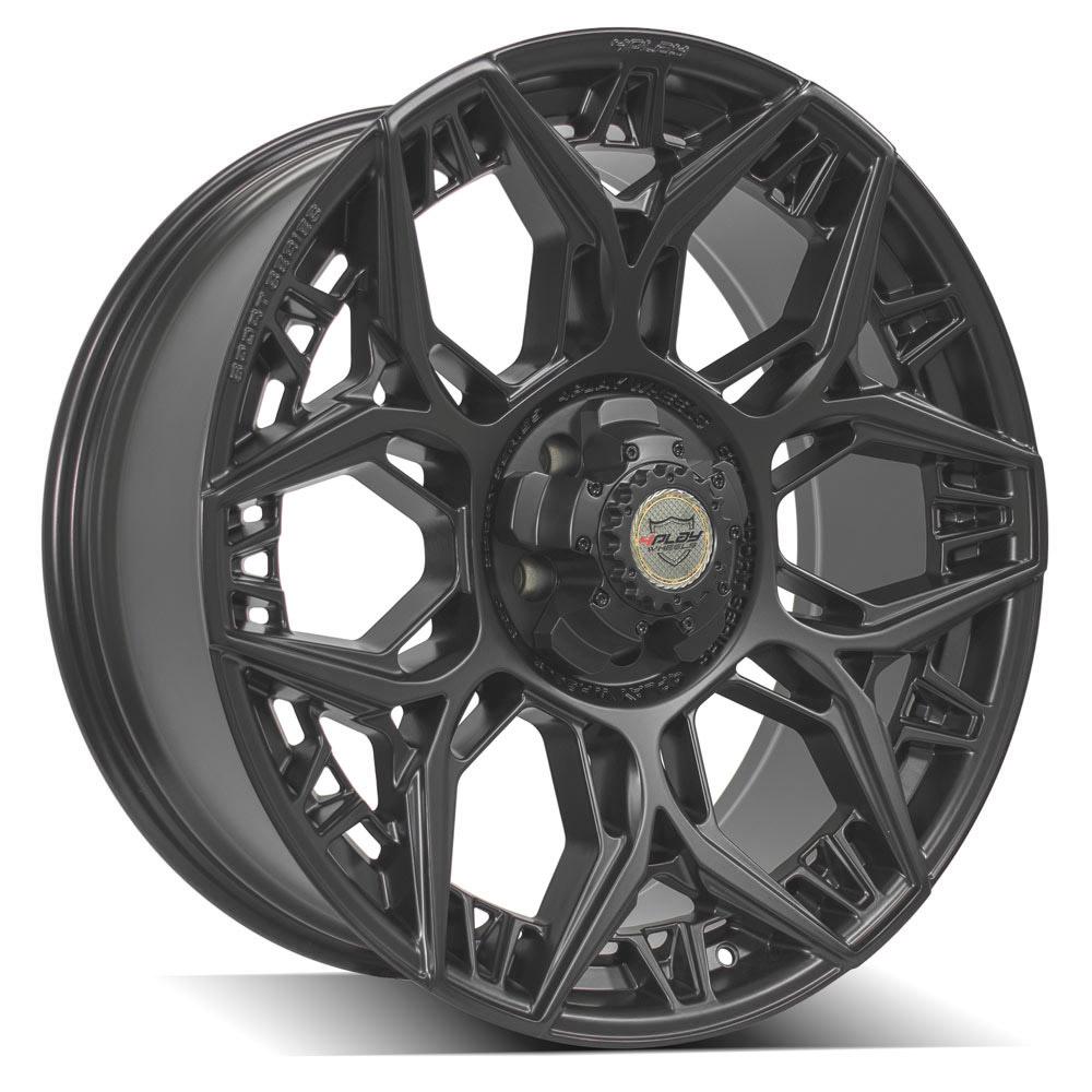 22x9 4PLAY 4PS60 Satin Black Wheel 5x5/5x5.5 (0mm)