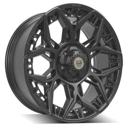 22x9 4PLAY 4PS60 Satin Black Wheel 5x5/5x5.5 (0mm)