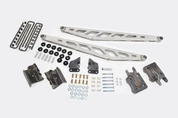 McGaughys Traction Bar Kit 2014-2018 Silverado/Sierra 1500 Crew Cab Raw Finish