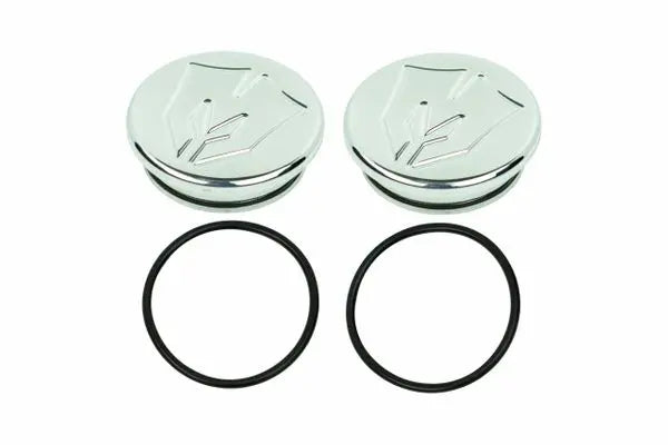 McGaughys Billet Ball Joint Caps Polished fits Upper Arms 2011-2025 Silverado/Sierra 2500/3500