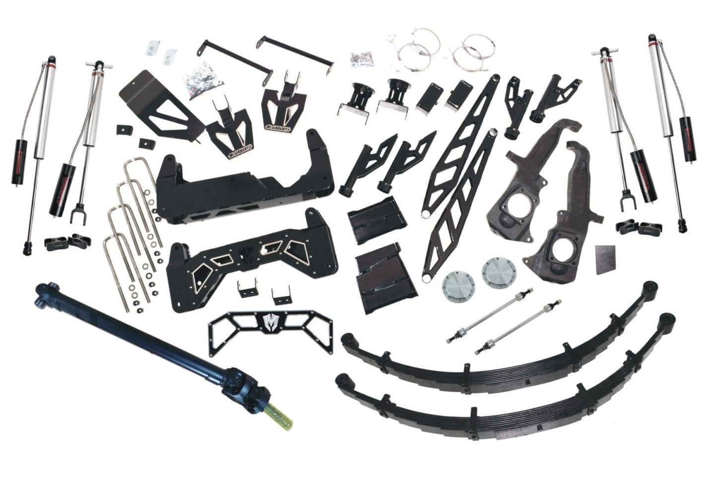 McGaughys 10-12 Inch Premium Lift Kit 2011-2019 Silverado/Sierra 2500/3500 2WD/4WD Raw Finish
