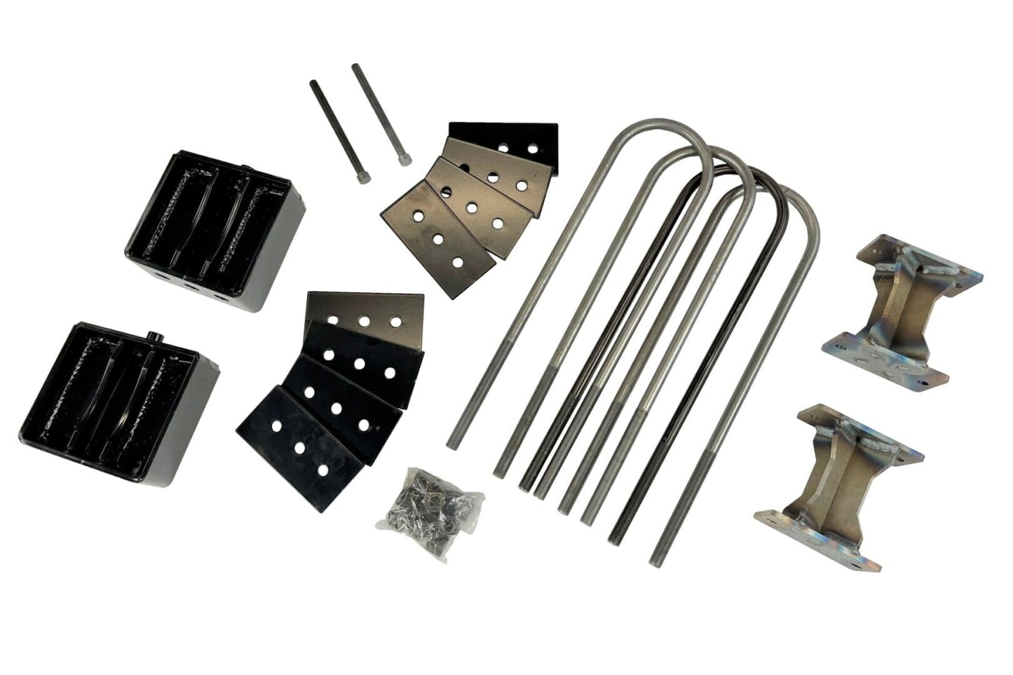 McGaughys 10 Inch Premium Lift Kit with 4-Link 2013-2018 Dodge Ram 3500 4WD Raw Finish