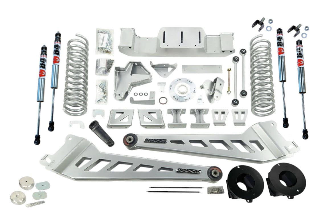 McGaughys 6 Inch  Premium Lift Kit 2019-2024 Dodge Ram 2500 Radius Arms 4WD with Rear Air Suspension