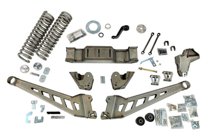 McGaughys 10 Inch Premium Lift Kit with Radius Arms 2019-2024 Dodge Ram 2500 4WD Raw Finish