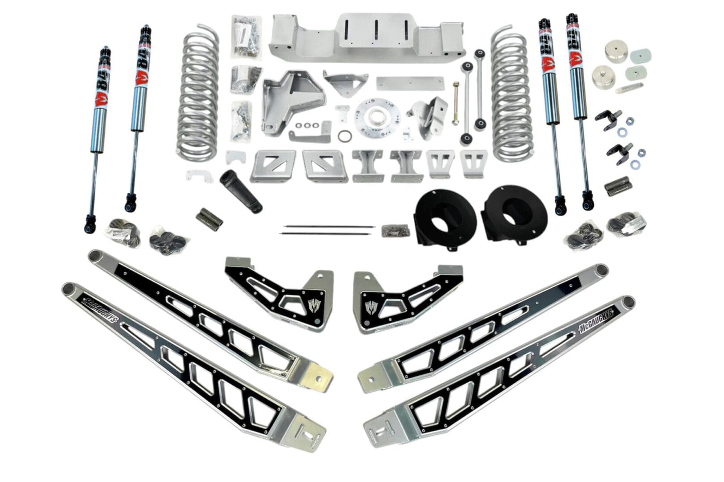 McGaughys 6 Inch Premium Lift Kit 2019-2024 Dodge Ram 2500 4-Link Kit 4WD with Rear Air Suspension