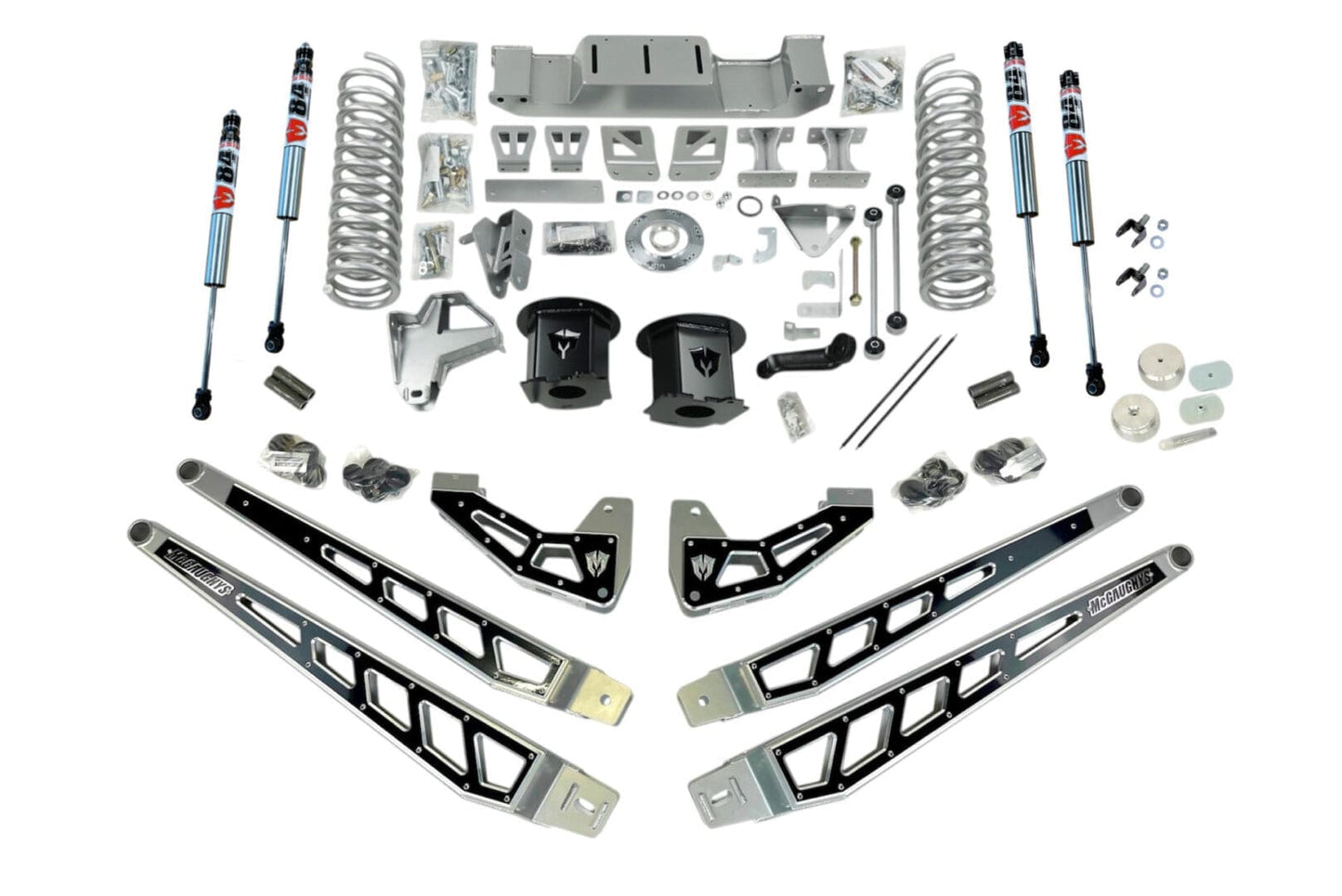 McGaughys 8 Inch Premium Lift Kit 2019-2024 Dodge Ram 2500 4-Link Kit 4WD with Rear Air Suspension
