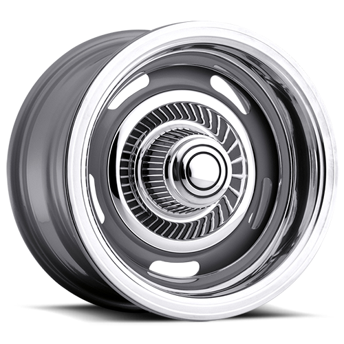 15x10 American Muscle 55 Rally Silver Wheel 6x5.5 (-32mm)
