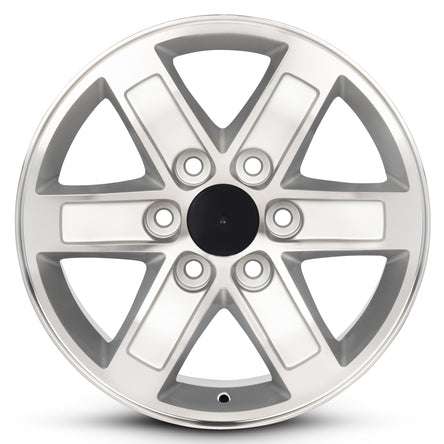 17x7.5 Road Ready Wheels RRW-5296 Silver Aluminum Wheel 6x5.5 (31mm)