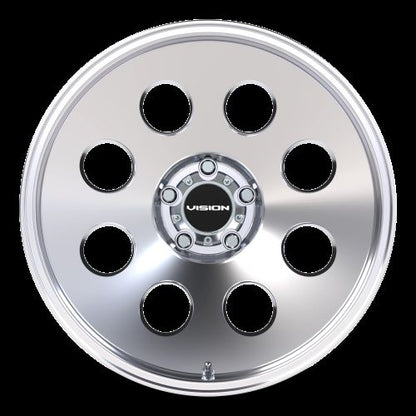 15x8 Vision 56 Midway Polished Wheel 5x4.75 (-19mm)