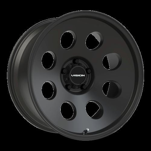 15x8 Vision 56 Midway Satin Black Wheel 5x4.5 (-19mm)