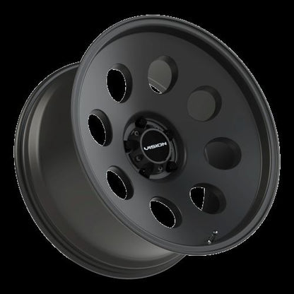15x8 Vision 56 Midway Satin Black Wheel 5x4.5 (-19mm)