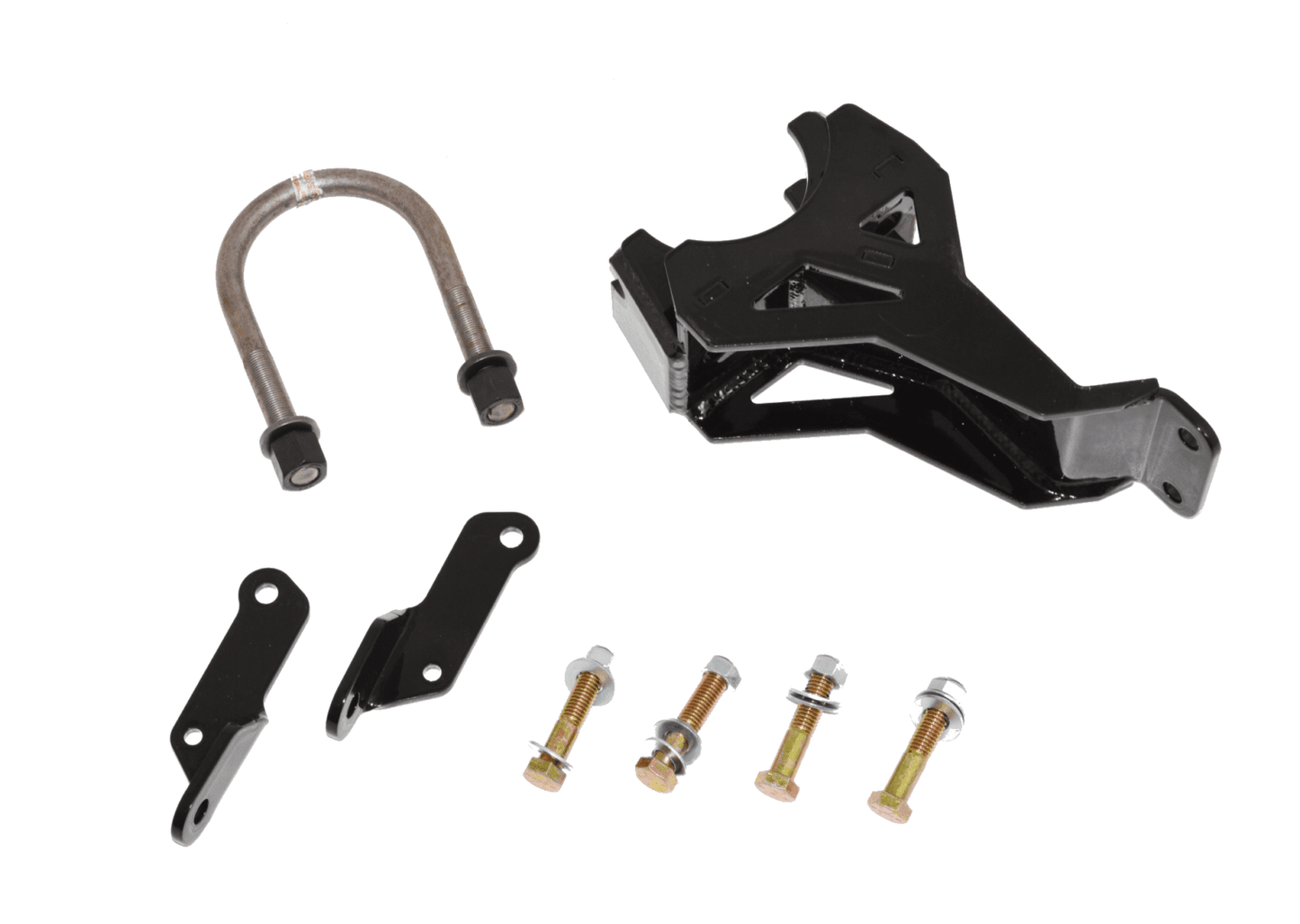 McGaughys Dual Steering Stabilizer Bracket Kit 2005-2022 Ford F250/F350 Raw Finish