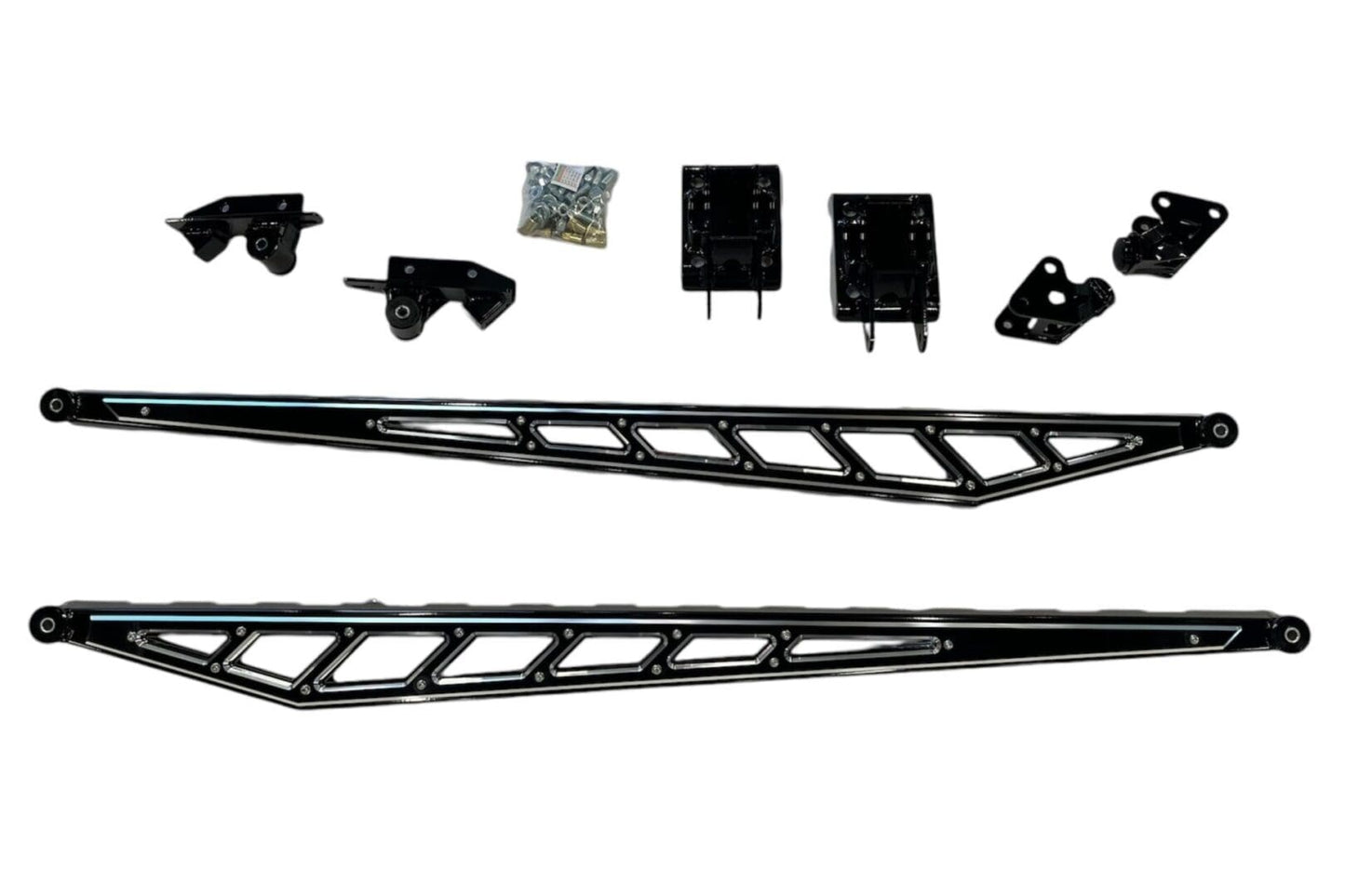 McGaughys Premium S/S Traction Bar Kit 2023-2024 Ford F250 Short Bed