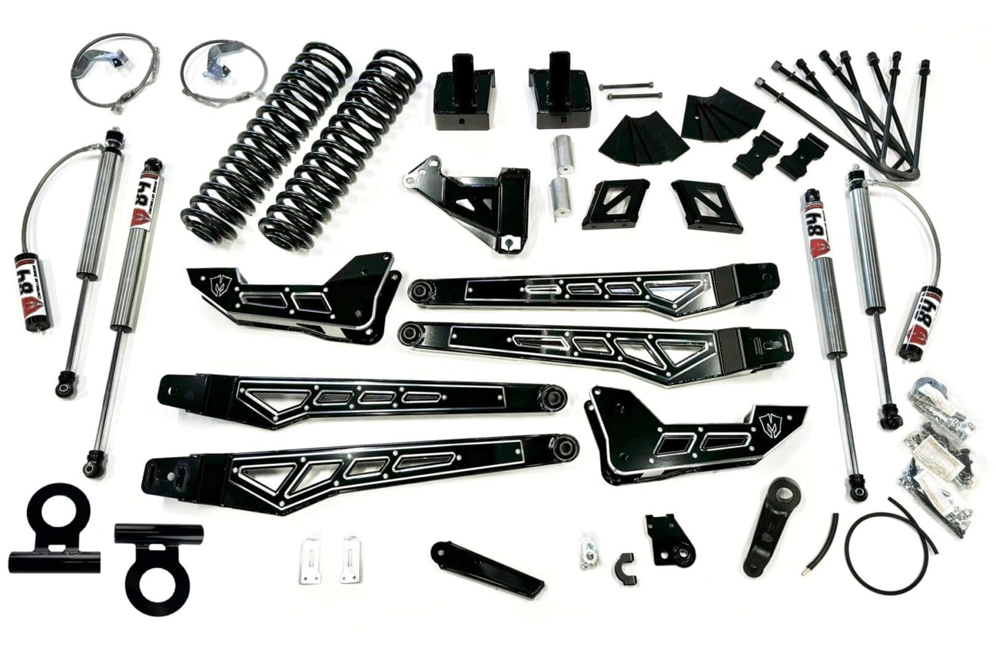 McGaughys 8 Inch Premium S/S Black Lift Kit 2023-2024 Ford F450 4WD