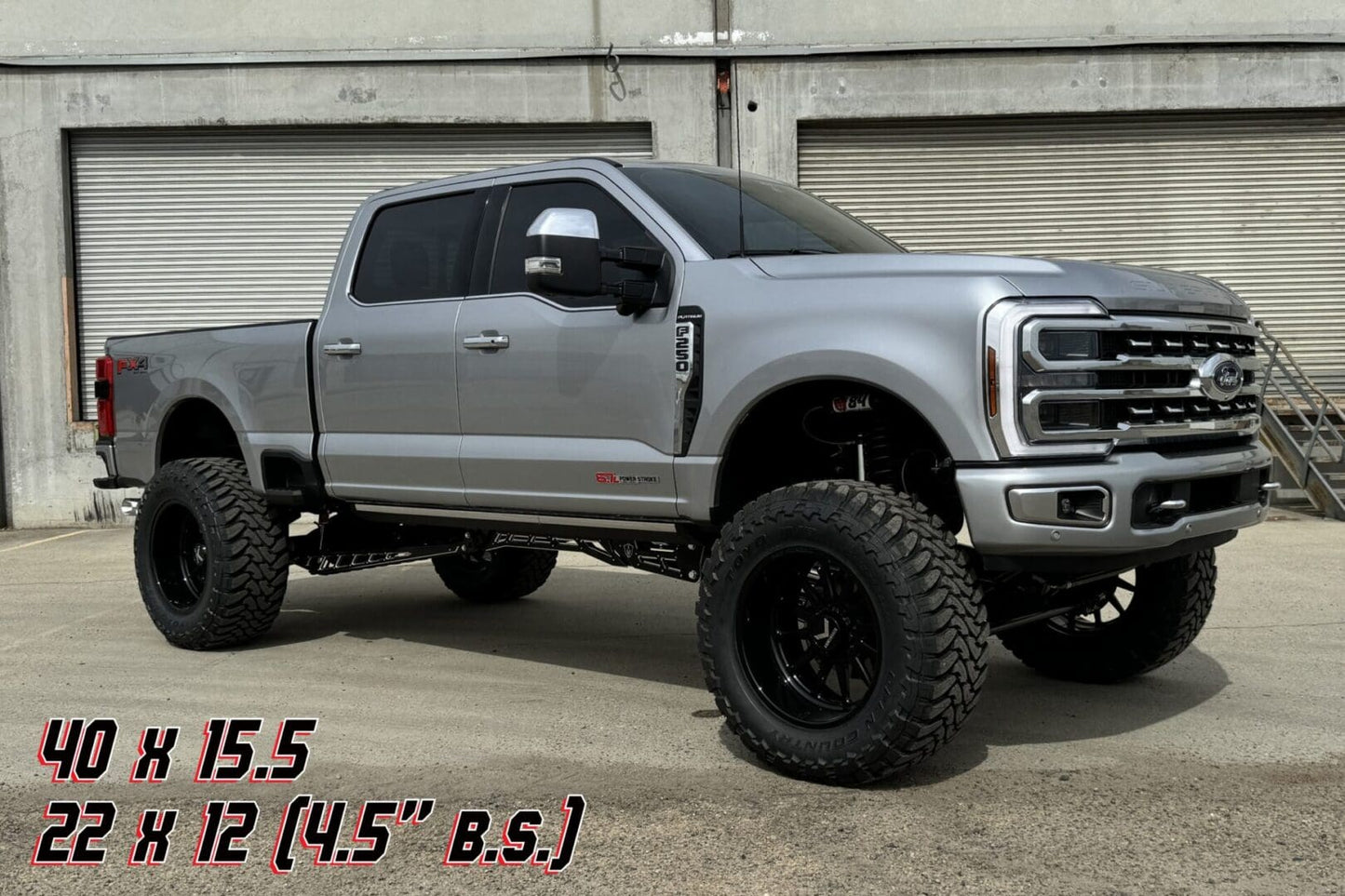 McGaughys 8 Inch Premium S/S Black Lift Kit 2023-2024 Ford F450 4WD