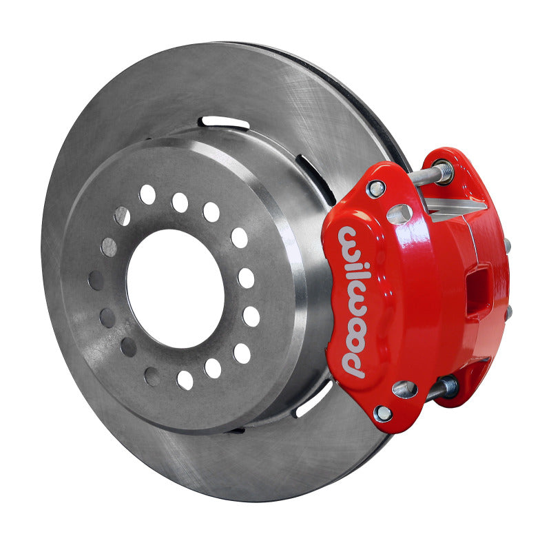 Wilwood D154 P/S Park Brake Kit Red Mopar/Dana 2.50in Off w/Snap Ring Bearing