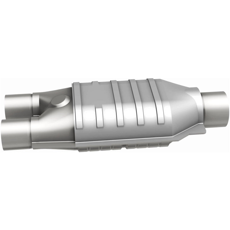 MagnaFlow Universal Catalytic Converter 2inch Inlet/2.5inch Outlet Dual/Single Oval Shape