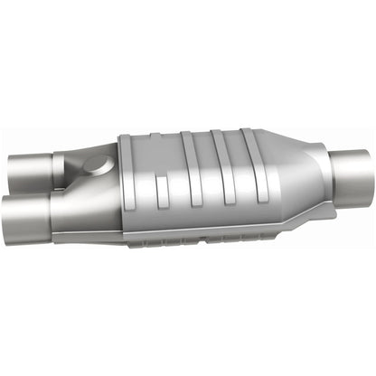MagnaFlow Universal Catalytic Converter 2inch Inlet/2.5inch Outlet Dual/Single Oval Shape